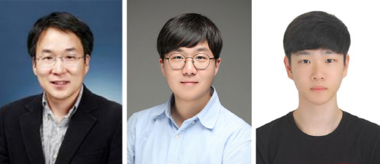 한동수(왼쪽부터) KAIST 교수, 임휘준 박사, 예준철 박사과정